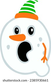 an alphabet with a snow man theme