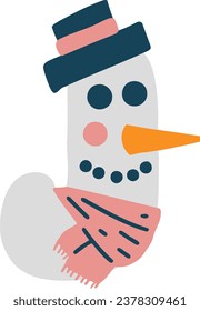 un alfabeto con un tema de snowman