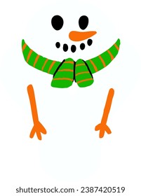 un alfabeto con un tema de snowman