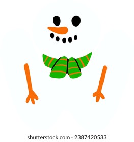 an alphabet with a snowman theme