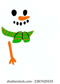 an alphabet with a snowman theme