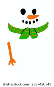 un alfabeto con un tema de snowman