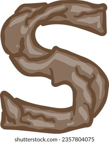 an alphabet with a soil theme