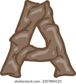 an alphabet with a soil theme