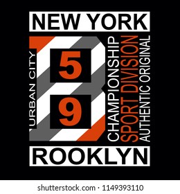 Alphabet sport athletic typography vector illustration for t shirt