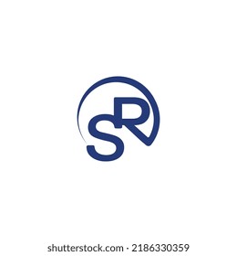 Alphabet SR letter S and R logo design, SR Creative Typography vector template symbol modern logo