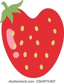 an alphabet with a strawberry theme