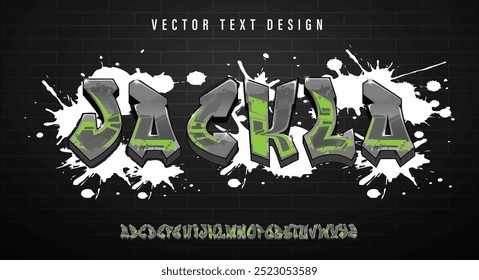 Alphabet Street Graffiti text vector Letters