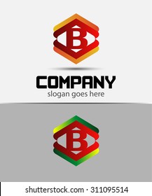 Alphabet symbol with Letter B 