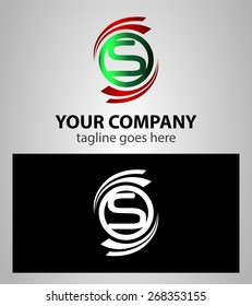 Alphabet Symbols And Elements Of Letter S
