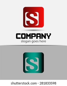 Alphabet Symbols And Elements Of Letter S, such a logo 