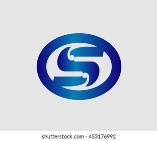Alphabet Symbols And Elements Of Letter S, such a logo
