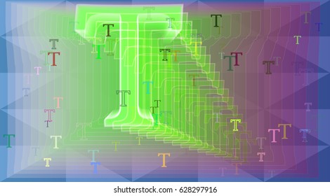Alphabet T elements idea
