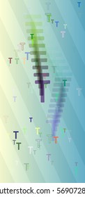 Alphabet T icon design