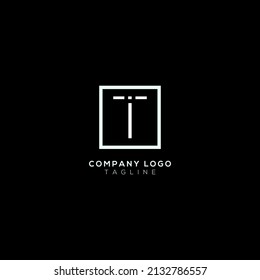 Alphabet T initial letter minimal icon logo
