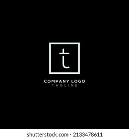 Alfabeto T letra inicial logotipo de icono mínimo