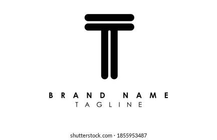 Alphabet T Logo letters Initials Monogram logo