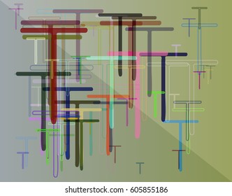 Alphabet T texture design
