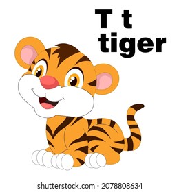 Alphabet T T Tiger Stock Vector (Royalty Free) 2078808634 | Shutterstock