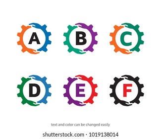 Alphabet Technology Logo Template Design Vector, Emblem, Design Concept, Creative Symbol, Icon