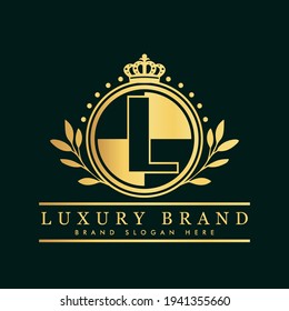 Alphabet template logo . gracefull letter L logo initial
