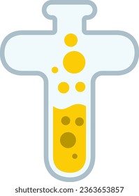 ein Alphabet mit einem Teströhrenthema