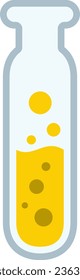 an alphabet with a test tube theme