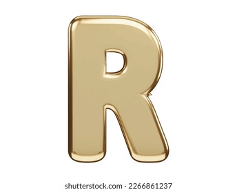 Alphabet text effect 3d rendering vector illustration