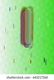 Alphabet I text idea vector