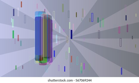 Alphabet I text template design