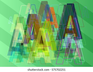 Alphabet A text texture background