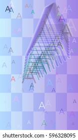 Alphabet A text texture background