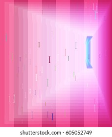 Alphabet I text texture template