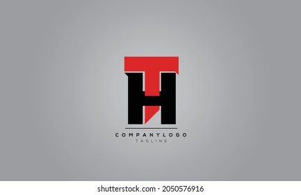 Alphabet TH HT Initial Letter Monogram Icon Logo vector illustration abstract  web character logotype 
initials icon badge business brand