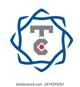 Alfabeto TIC Logo aislado sobre fondo blanco