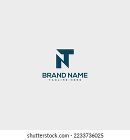 Alphabet TN, NT, T, N letter logo design template vector illustration.
