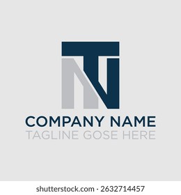 Alphabet TN, NT, T, N letter logo design template vector illustration. letter T and N monogram color logo 