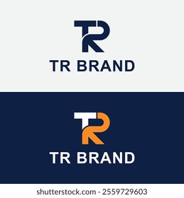 Alphabet TR, RT, T, R letter logo design template vector illustration.
