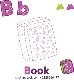 Alphabet Trace and color book for letter B