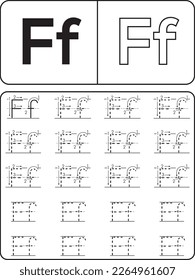 Alphabet Tracing Book for Kids. Alphabet tracing practice Letter A to Z. Uppercase lowercase trace practice activity page. Trace and color for kids.Kids worksheet with alphabet letters.Tracing page.