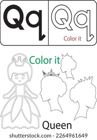 Alphabet Tracing Book for Kids. Alphabet tracing practice Letter A to Z. Uppercase lowercase trace practice activity page. Trace and color for kids.Kids worksheet with alphabet letters.Tracing page.