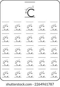 Alphabet Tracing Book for Kids. Alphabet tracing practice Letter A to Z. Uppercase lowercase trace practice activity page. Trace and color for kids.Kids worksheet with alphabet letters.Tracing page.