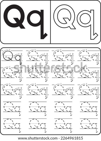 Alphabet Tracing Book for Kids. Alphabet tracing practice Letter A to Z. Uppercase lowercase trace practice activity page. Trace and color for kids.Kids worksheet with alphabet letters.Tracing page.