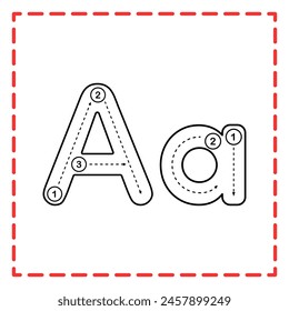 Alphabet tracing is good for practicing children writing letters