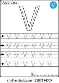 ALPHABET TRACING LETTERS STEP BY STEP A-Z Write the letter Alphabet Writing lesson for children