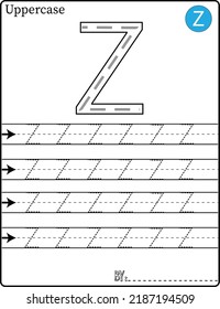 ALPHABET TRACING LETTERS STEP BY STEP A-Z Write the letter Alphabet Writing lesson for children