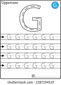 CARTAS DE SEGUIMIENTO DE ALFABETES PASO A PASO A-Z Escribir la letra lección de escritura alfabética para niños