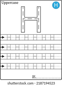 ALPHABET TRACING LETTERS STEP BY STEP A-Z Write the letter Alphabet Writing lesson for children