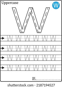 ALPHABET TRACING LETTERS STEP BY SCHRIP A-Z Schreiben Sie den Buchstaben Alphabet schriftliche Lektion für Kinder