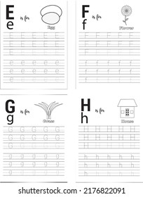 Alphabet tracing worksheet  Activity Book for Preschoolers
